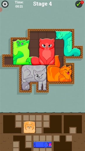 Puzzle cats - Gameplay Walkthrough (iOS & Android) #shorts #funny #games #cat