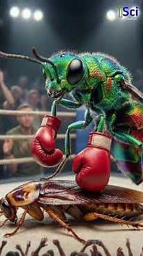 Cockroach is the Nest of this Insect 😱 || Jewel Wasp vs cockroach #sciencefacts