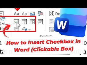 How to Insert Checkbox in Word (Clickable Box)