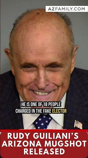 Rudy Guiliani's Arizona mugshot released #shorts #azfamily #politics