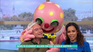 Noel Edmond's clumsy bestie Mr Blobby smashes This Morning set