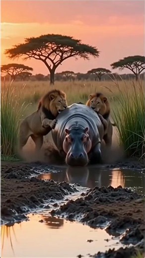 Hippo vs Lion The Beast Even Lions Fear