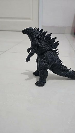 Godzilla 2014 stop motion test roar with Godzilla 1984 SFX