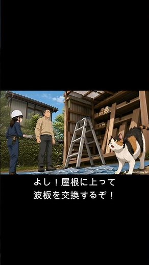 その波板交換、屋根に乗ったら危険です！アクリルからポリカへDIY交換