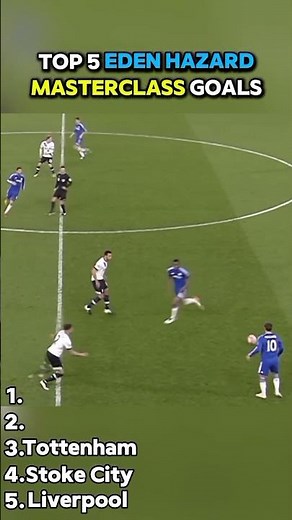 Top 5 Eden Hazard Masterclass Goals