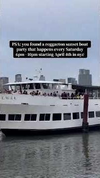 NYC Sunset Yacht Party: Latin & Reggaeton on the Water #shorts