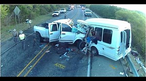 Driver in church bus crash left his lane over 50 times in less than 15 minutes: Report