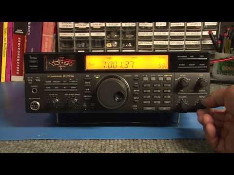 Tuning around on a ICOM IC-737A