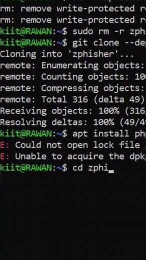 Install ZPhisher on Linux in 60 Seconds! 🐧🎯 | Easy Phishing Tool Setup 💻#hackprotech #programming