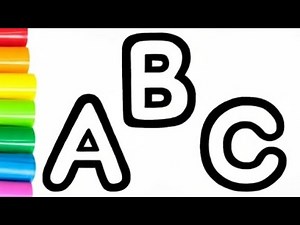 How to draw ABC for kids 🖌️ | ​How to draw 3D ABC Letters ✨ |​ Easy way to draw ABC for beginners 🎨