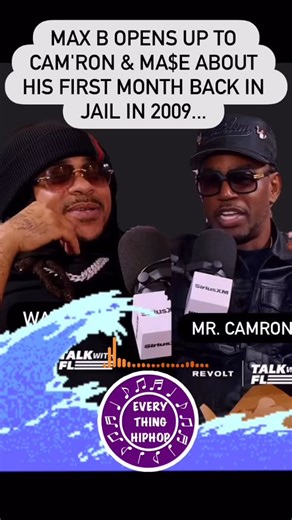 CAMERON & MASE FINALLY SIT DOWN WITH MAX B.. 🎬🌊🌊🌊🌊🌊🌊🌊🌊🌊🌊🎬 #Camron and #Mase finally sit down with #MaxB fresh after his release from prison. They talk about the old days in #Harlem and how Max found his talent for writing music. Max opens up about that time #Kanye and #WizKhalifa Khalifa were arguing over the Wave name while he was locked up. He also explains what it was like finding out he was finally coming home early after the modification. Then his wife joins the show to tell the