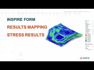 Altair Inspire Form - Stress results mapping on structural deck