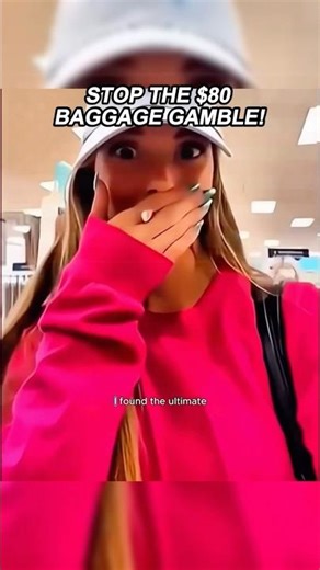 Stop the $80 baggage gamble #usa #luggage #travel #suitcase #tips #hack #airlines #airport #shorts