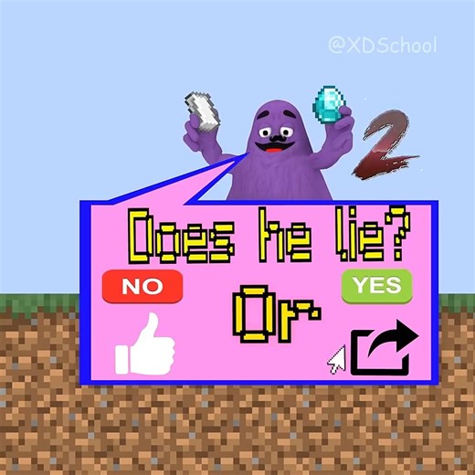 9.3K views · 612 reactions | Help Grimace Find The Bad Greed Guy ️ #minecraft #minecraftmemes #minecraftvideos #minecrafte #minecraftbuild #minecraftclips #gaming #reels #twitch #tiktok | XDSchool Minecraft | Facebook