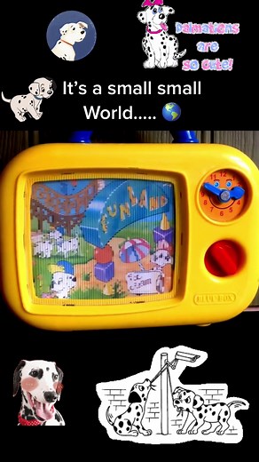 Vintage 101 Dalmations Small World Toy Train Musical TV Ad