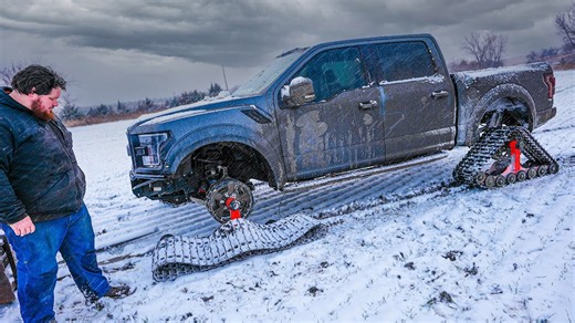We spent $100,000 building this tracked truck - then broke it in one day