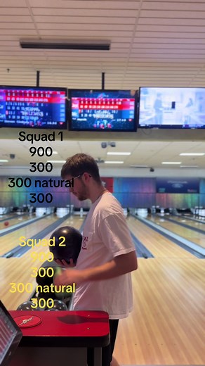 2 natural 300 in same day, first time ever for me i now have 11 perfect games. And my first time shooting 900 in a 9 pin no tap tourny and got them back to back. #bowling #fyp #dontletthisflop #300 #900