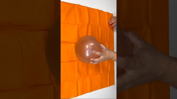 Wrap a Walmart bouncy ball in fabric 🦋😍