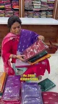 Mangalgiri pattu sarees only for Rs 2800. Contact 6300372143 for orders.