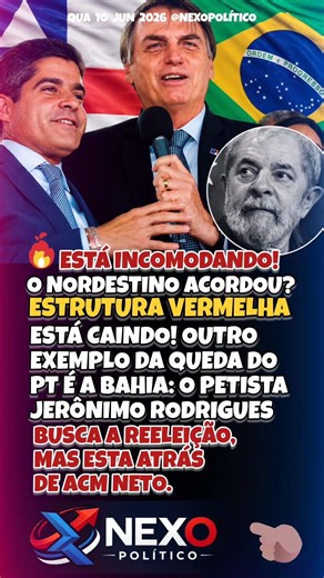 REDUTO DO PT EM XEQUE? ACM NETO LIDERA E PREOCUPA JERÔNIMO NA BAHIA!
