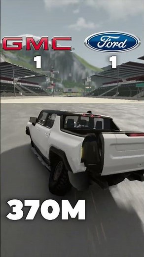 Ford F-150 vs Gmc Hummer Ev #beamngdrive #shorts