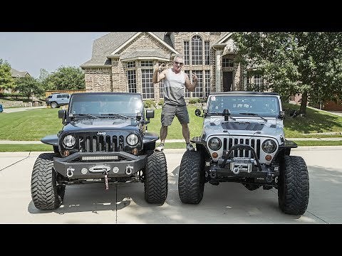Driving my Dad's LS-SWAPPED JEEP WRANGLERS