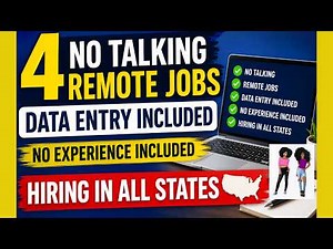 How To Find No-Talking Data Entry Remote Jobs From Home