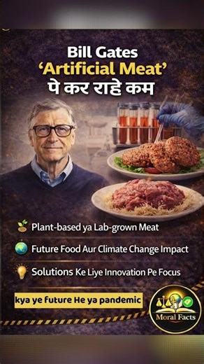 Bill Gates Artificial Meat Project 🍔 Future Food Ya Experiment?