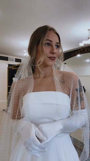 Elegant Satin Opera Gloves Unveiled at Ella Park Bridal Shop