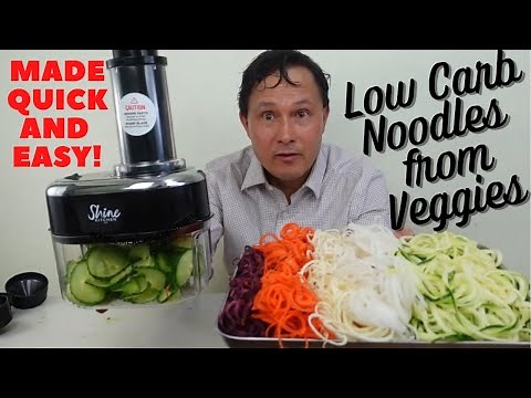 Easily Transform Vegetables into Noodles with the Shine Electric Spiralizer