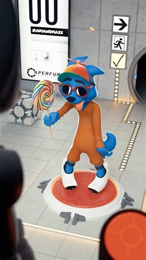 Maxx failed Portal test chamber 00. #portal #portal2 #3danimation #furry #comedy