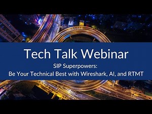 SIP Superpowers: Be Your Technical Best with Wireshark, AI, and RTMT