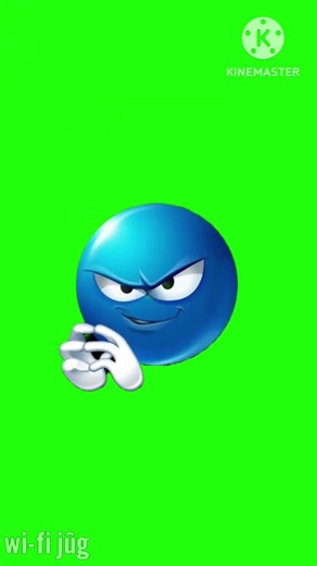 Blue emoji green 💚 screen normal #editing