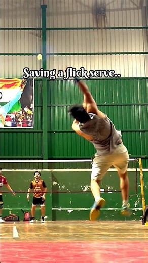 Badminton Doubles Rally || Flick Serve || anticipation #badminton #badmintolovers #badmintonmatch