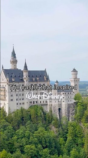 The castle that inspired Walt Disney! Neuschwanstein Castle 🇩🇪 #themepark #disney #travel #shorts