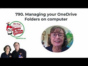 Managing your OneDrive Folders on your Computer Tutorial Video 790