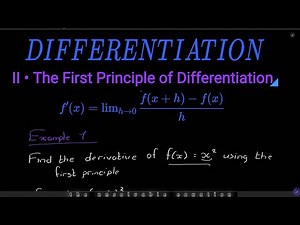 The unsolvable maths equation ❗️The First Principle of Differentiation