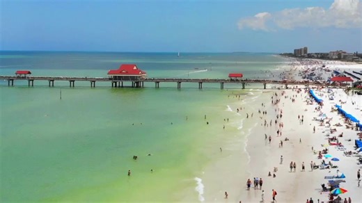 11K views · 711 reactions | Beach fun from above!  | Pier 60 (Clearwater Beach, Florida) | Facebook
