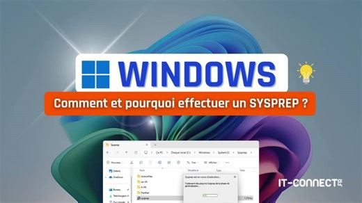 🖥️ Comment et pourquoi effectuer un SYSPREP sur Windows 11 ? Ce tutoriel vous guide pas à pas pour réaliser un SYSPREP sur une machine Windows 11, avec un cas pratique sur une machine virtuelle Hyper-V. 👀✨ 📖 Les détails juste ici : https://www.it-connect.fr/effectuer-sysprep-windows-11-24h2/ #windows11 #astuce #tuto #SYSPREP #virtualisation #IT | IT-Connect