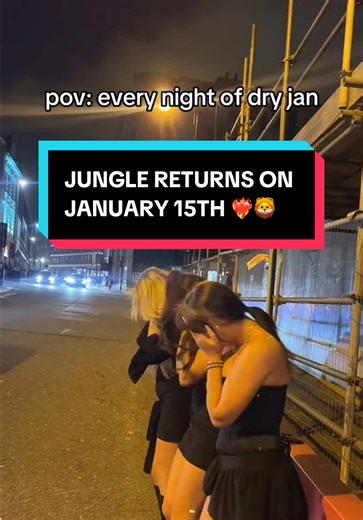 JUNGLE RETURNS JANUARY 15TH ❤️‍🔥 Happy New Year, wild ones! We hope you all had an amazing festive period. We’ve missed you while we’ve been on our short break, but the wait is almost over… JUNGLE THURSDAYS ARE BACK IN JUST 10 DAYS 💫 That’s right, we’re returning to our weekly Thursday ritual as the first Jungle of 2026 approaches, and we can’t wait to be back with you all very soon. Ticket information will be dropping shortly, so keep an eye on our socials for when tickets go live. Speak soon