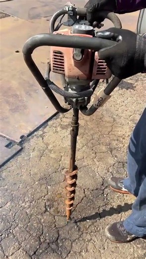 秋田発TANAKA オーガ TIA-350S エンジン式オーガ ドリル 穴あけ 掘削 動作確認済 自宅まで発送可