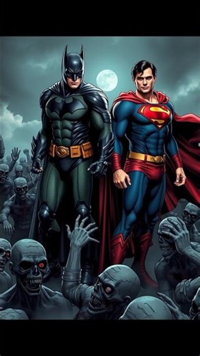 Batman and superman 🦇Vs Zombies 😨💀