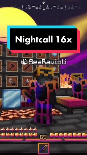 Blow this up and I’ll release it for Java and Bedrock ;) #minecraft #pvppack #java #bedrock #mcbe #texturepack #hypixel #bedwars #vaporwave #synthwave