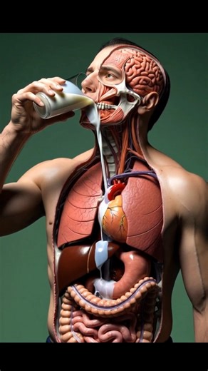 Milk benefits and effects on human body according to #science #AI #anatomy #science