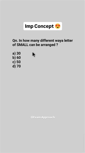 Exam Approach on Instagram: "Letter Arrangement Trick"