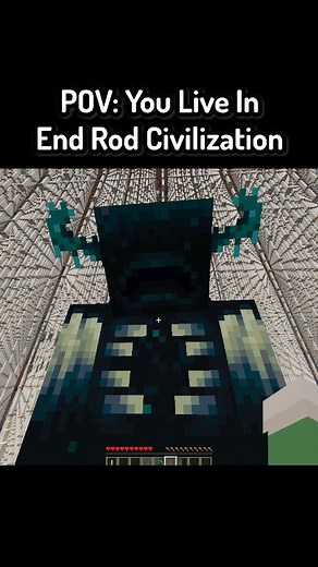 POV: You Live In End Rod Civilization In Minecraft #minecraft #minecraftmemes #funnymoments | Saroneymc