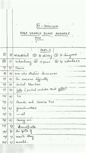 11th English / 3 Type / Very Important Model Question paper With Answer Key