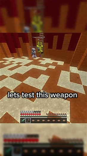 custom pvp weapons have it's own aura #minecraft #dothingsyoudontwanttodo #minecraftdungeons