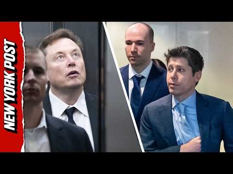 Elon Musk and Sam Altman Arrive to Open AI Trial