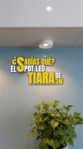 Spot LED Tiara 3W: Luz Sutil y Eficiente